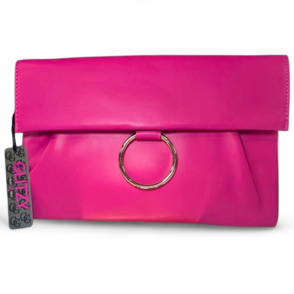 Glitzy Girlz Hot‎ Pink Envelope Clutch
